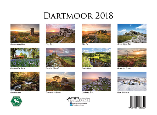 Click for larger image of my Dartmoor 2016 Calendar
