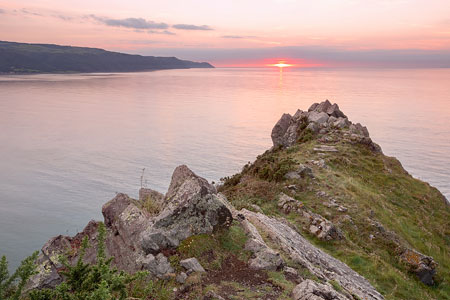 Sunset from Hurlstone, Exmoor